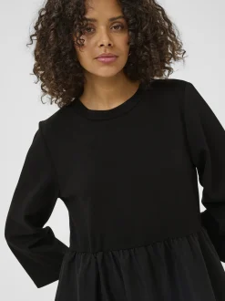 Kaffe Damen Kleid KArosa in schwarz