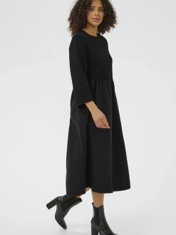 Kaffe Damen Kleid KArosa in schwarz