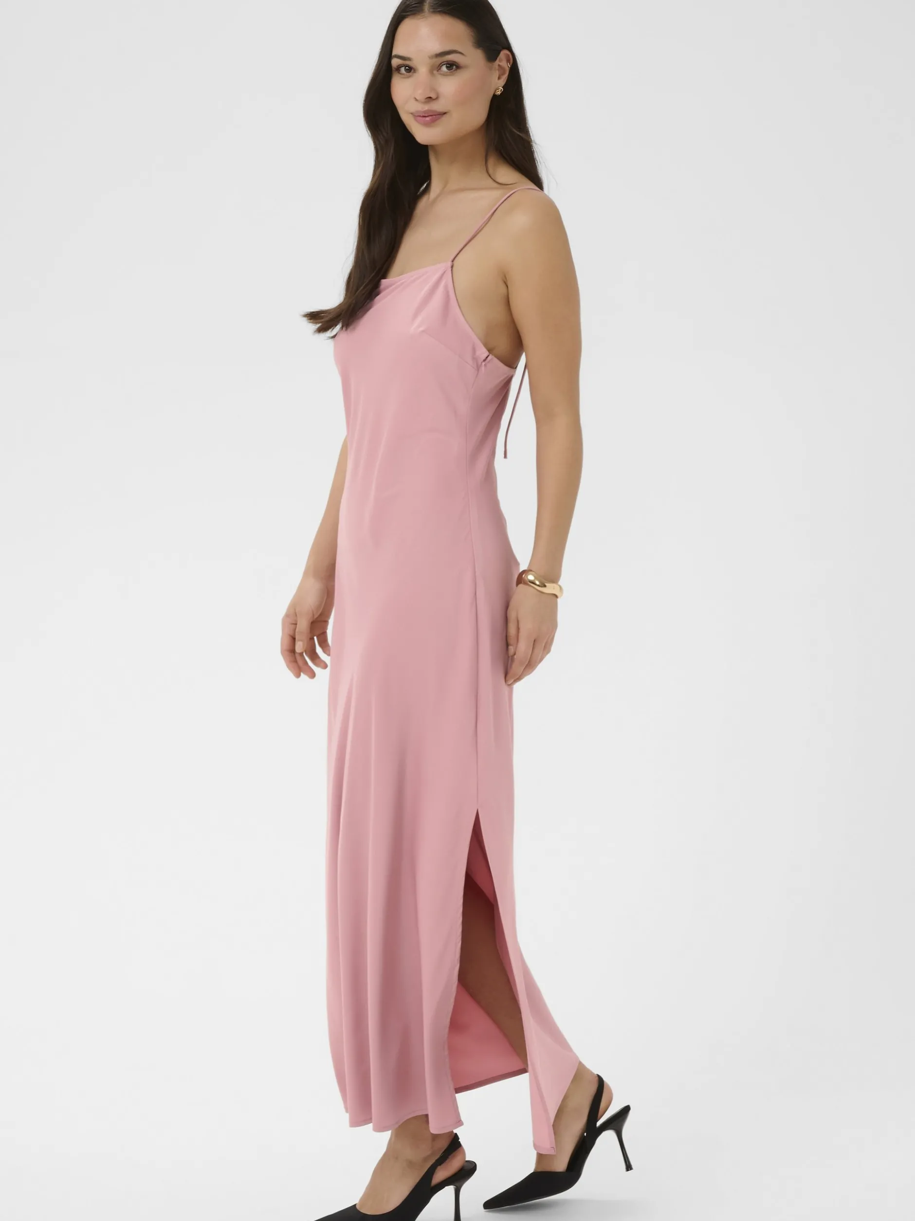 Kaffe Damen Kleid KAsadie in altrosa