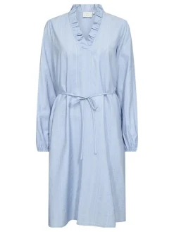 Kaffe Damen Kleid KAsanni in hellblau