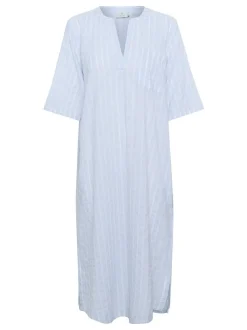 Kaffe Damen Kleid KAsara in blau