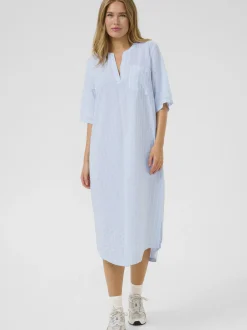 Kaffe Damen Kleid KAsara in blau