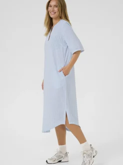 Kaffe Damen Kleid KAsara in blau