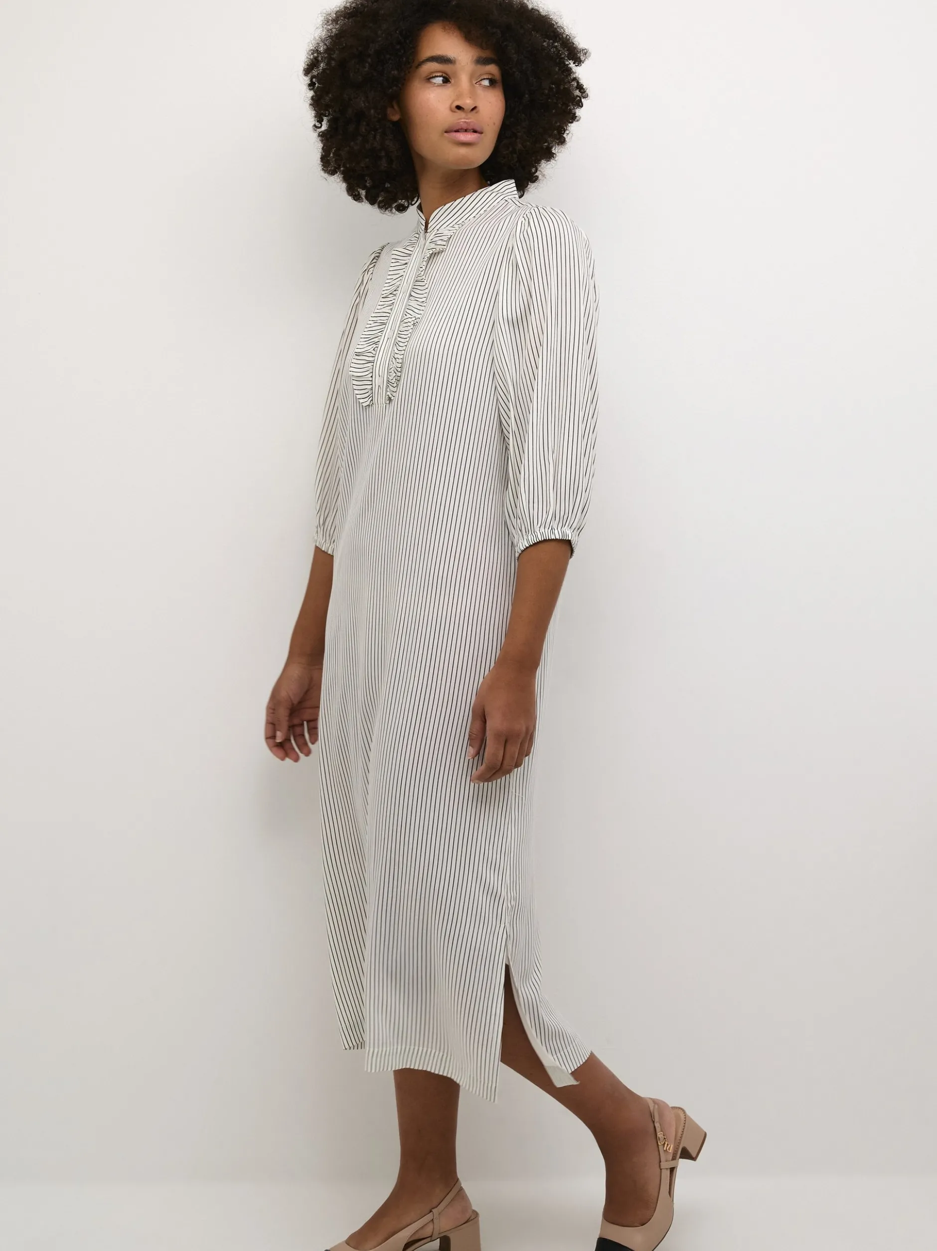 Kaffe Damen Kleid KAsidsel in ecru