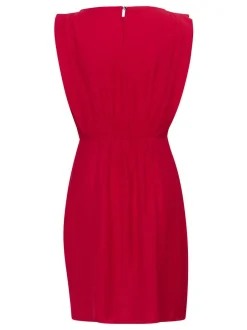 Kaffe Damen Kleid KAteri Elastische Taille in rot