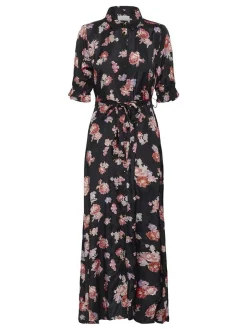 Kaffe Damen Kleid KAvelana in schwarz