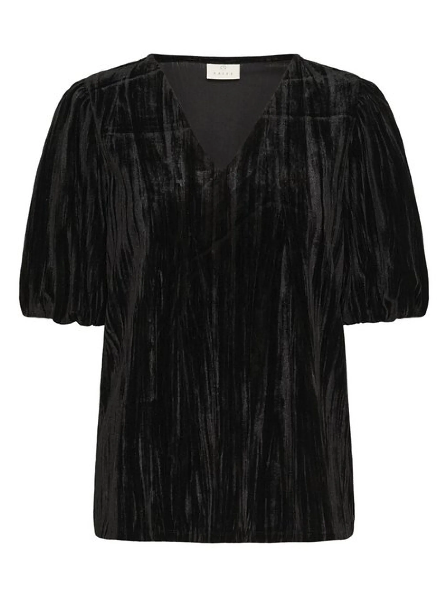 Kaffe Damen Kurzarm-Bluse KAelva in schwarz