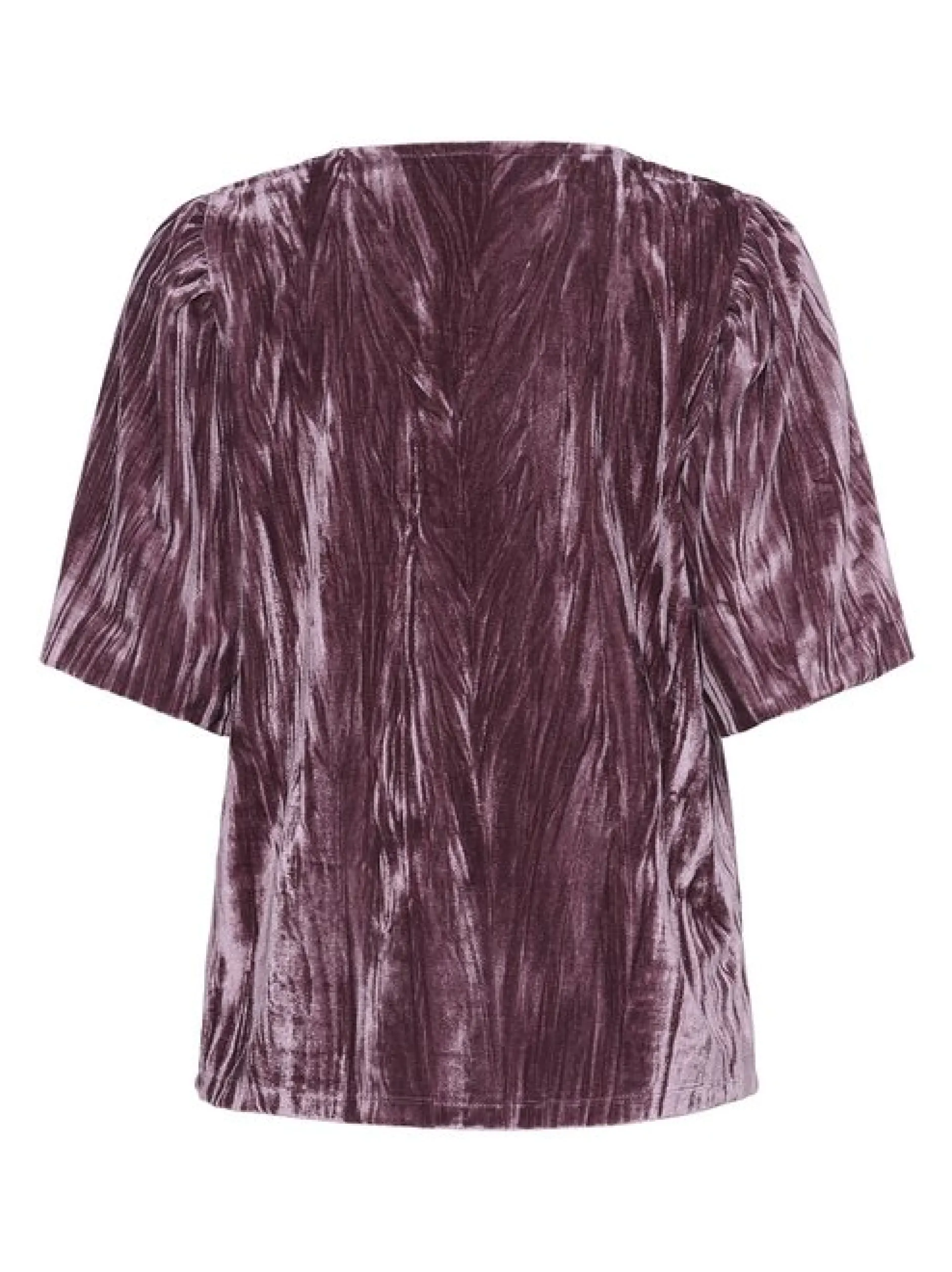 Kaffe Damen Kurzarm-Bluse KAelva in lila
