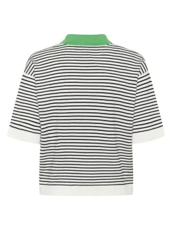 Kaffe Damen Poloshirt KAlizza in weiß