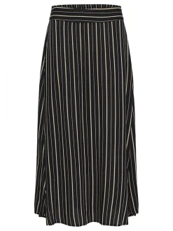 Kaffe Damen Rock BPluna Elastische Taille in schwarz