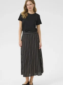 Kaffe Damen Rock BPluna Elastische Taille in schwarz