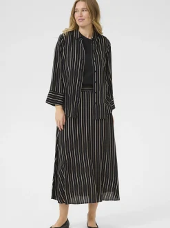 Kaffe Damen Rock BPluna Elastische Taille in schwarz