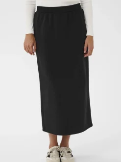 Kaffe Damen Rock KAannika Elastische Taille in schwarz