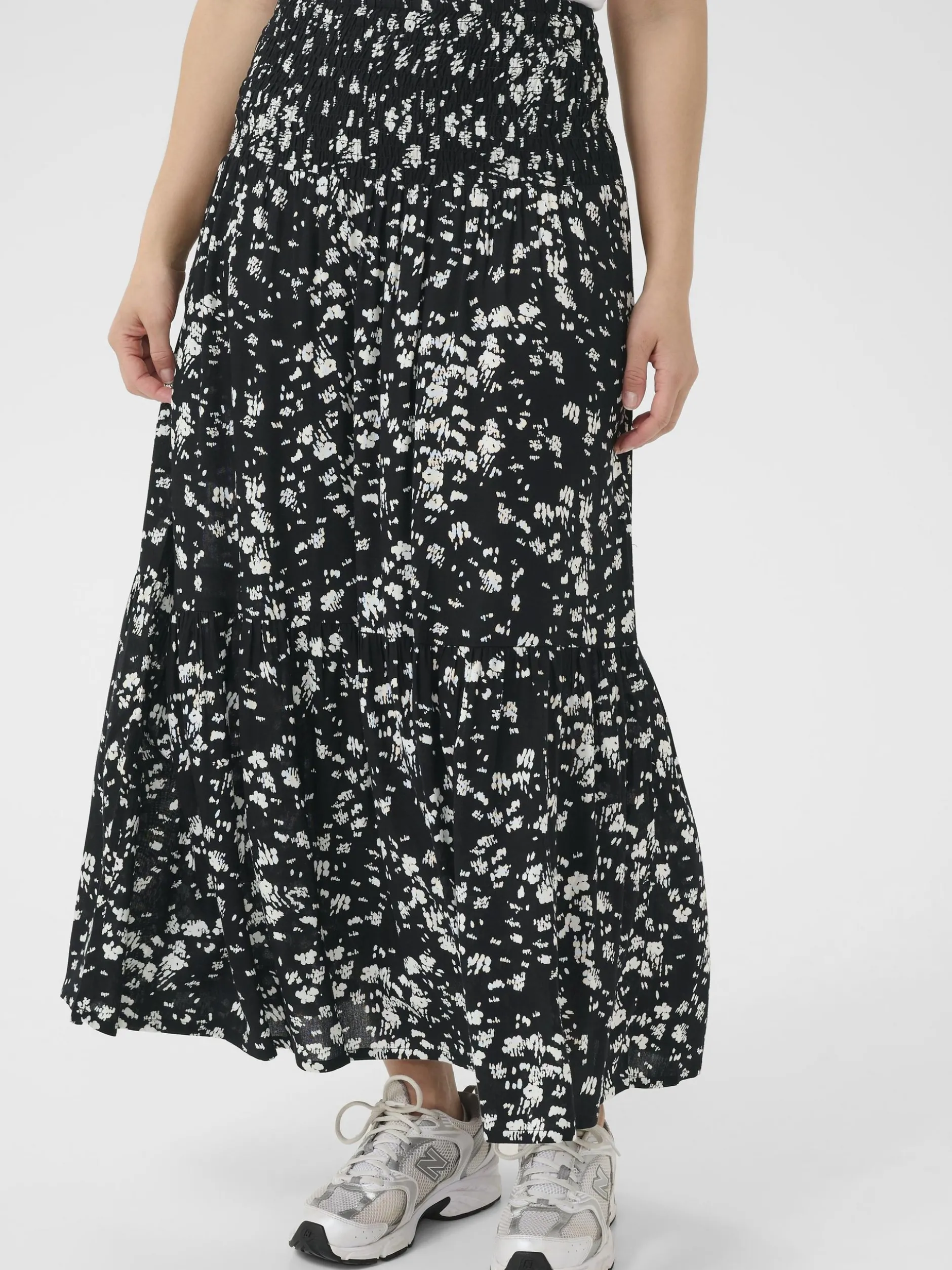 Kaffe Damen Rock KAbeathe Elastische Taille in schwarz
