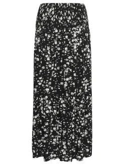 Kaffe Damen Rock KAbeathe Elastische Taille in schwarz