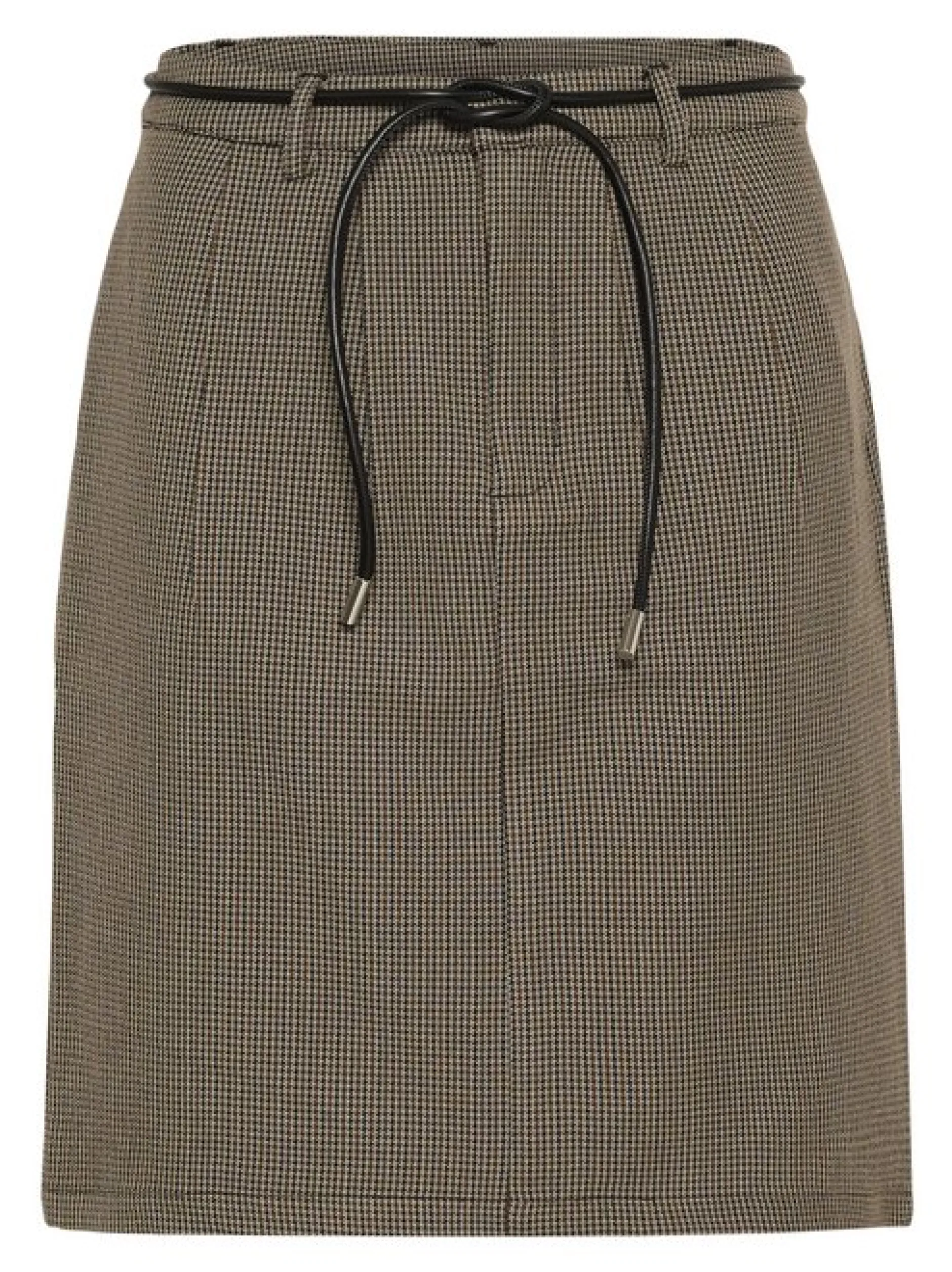 Kaffe Damen Rock KAelyah Hohe Taille in beige