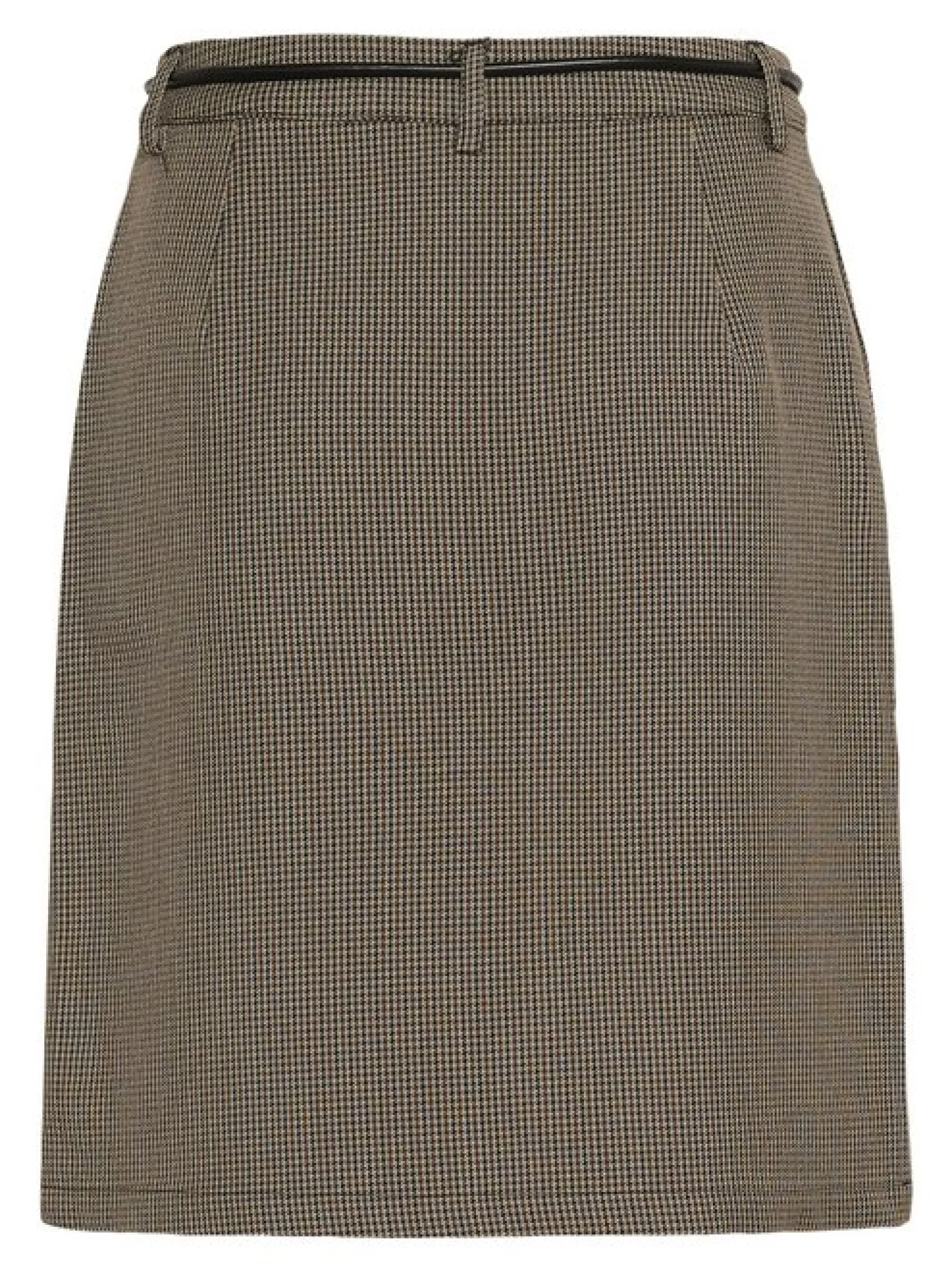 Kaffe Damen Rock KAelyah Hohe Taille in beige