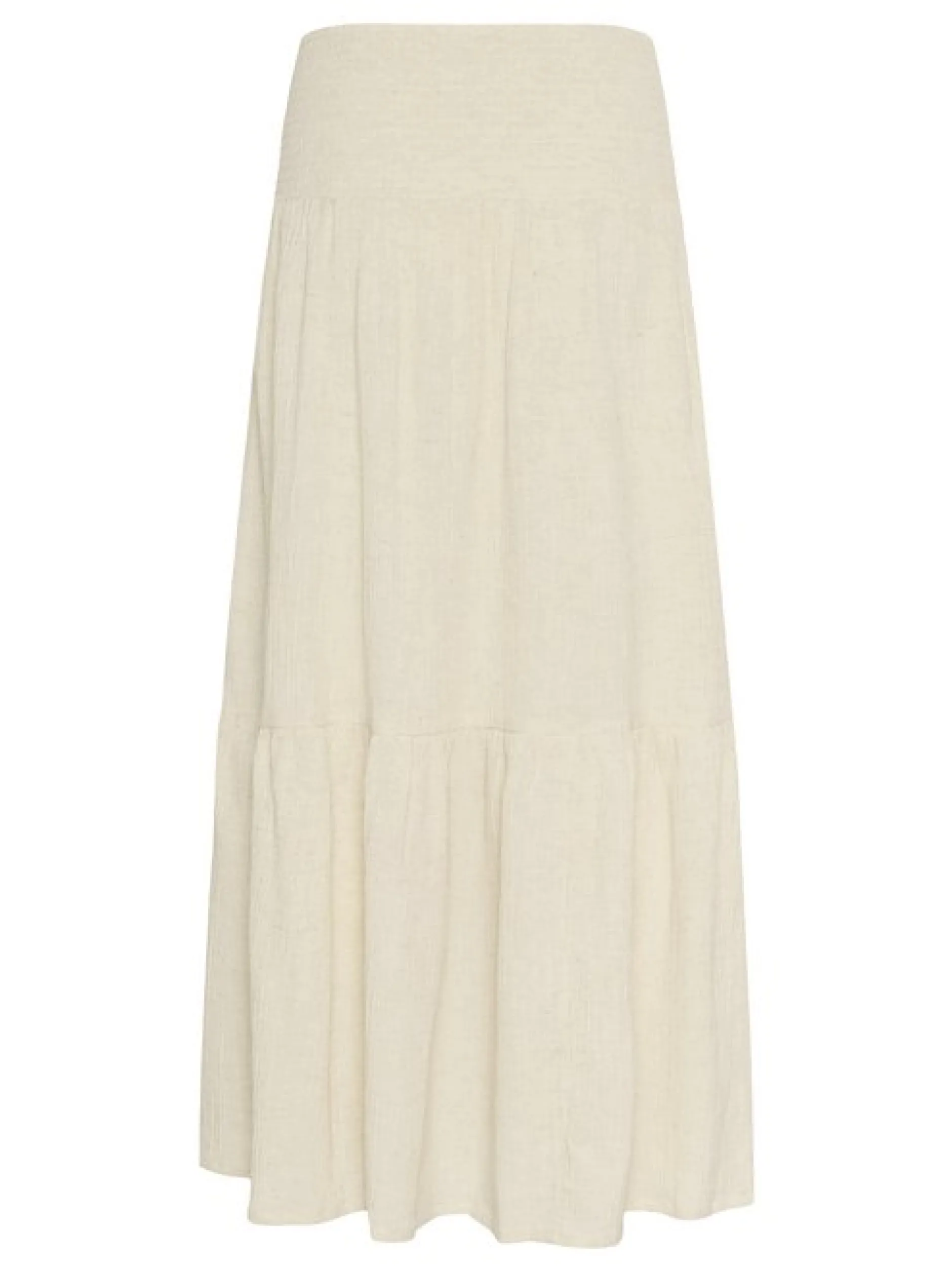 Kaffe Damen Rock KAgitte Elastische Taille in beige