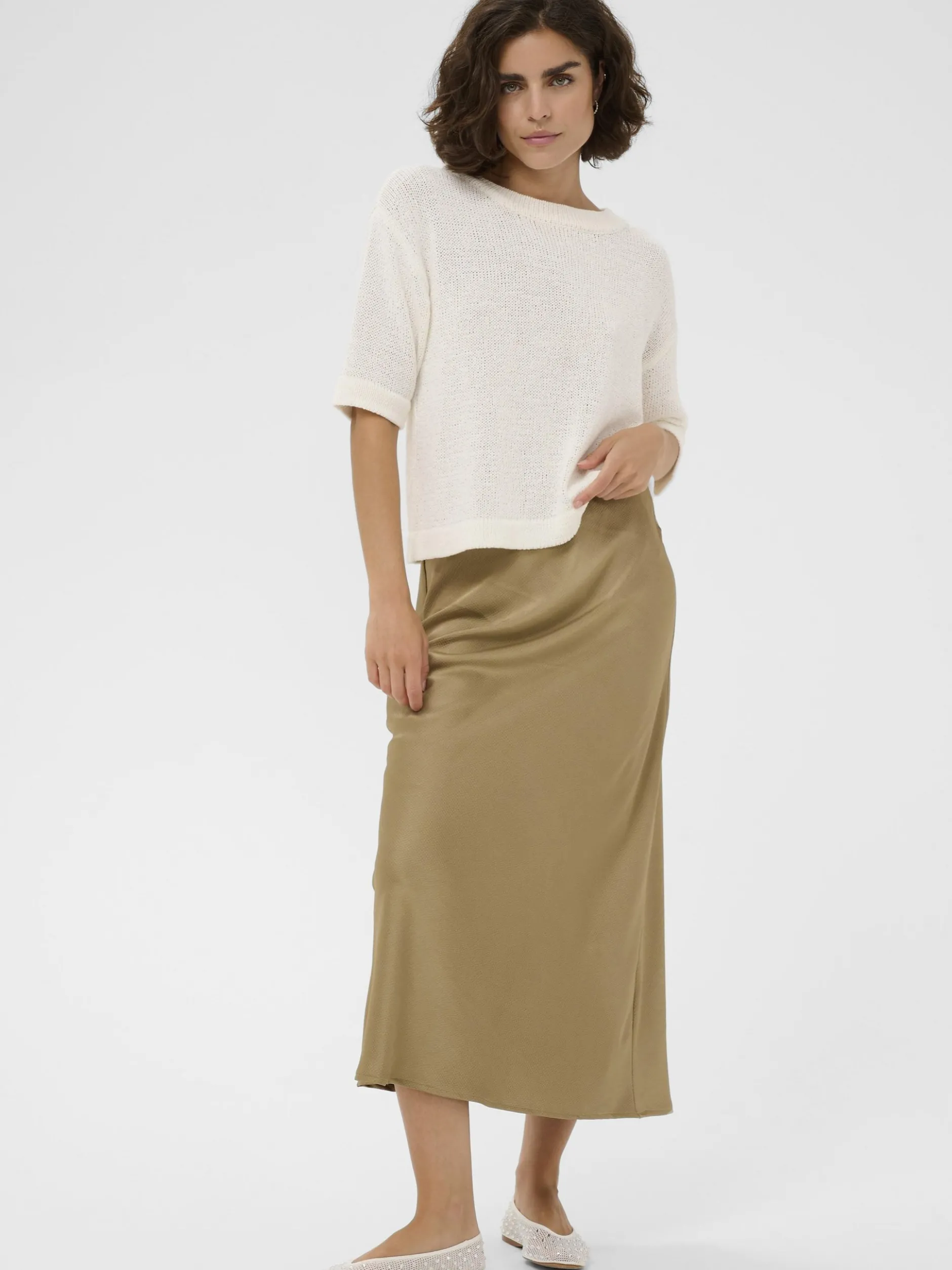 Kaffe Damen Rock KALOTTE in camel