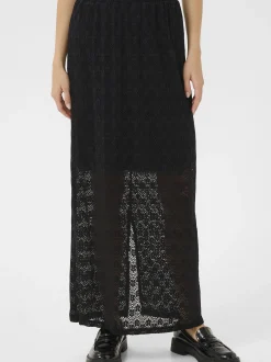 Kaffe Damen Rock KAsmilla Hohe Taille in schwarz
