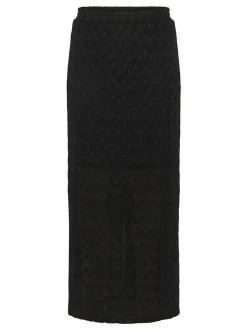 Kaffe Damen Rock KAsmilla Hohe Taille in schwarz