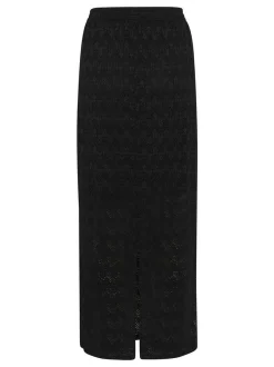 Kaffe Damen Rock KAsmilla Hohe Taille in schwarz