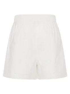 Kaffe Damen Shorts KAfiona Hohe Taille in weiß