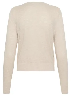 Kaffe Damen Strickjacke KAamalia in ecru