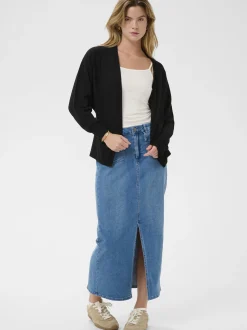 Kaffe Damen Strickjacke KAlizza in schwarz