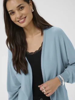 Kaffe Damen Strickjacke KAlizza in blue stone