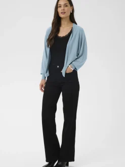 Kaffe Damen Strickjacke KAlizza in blue stone