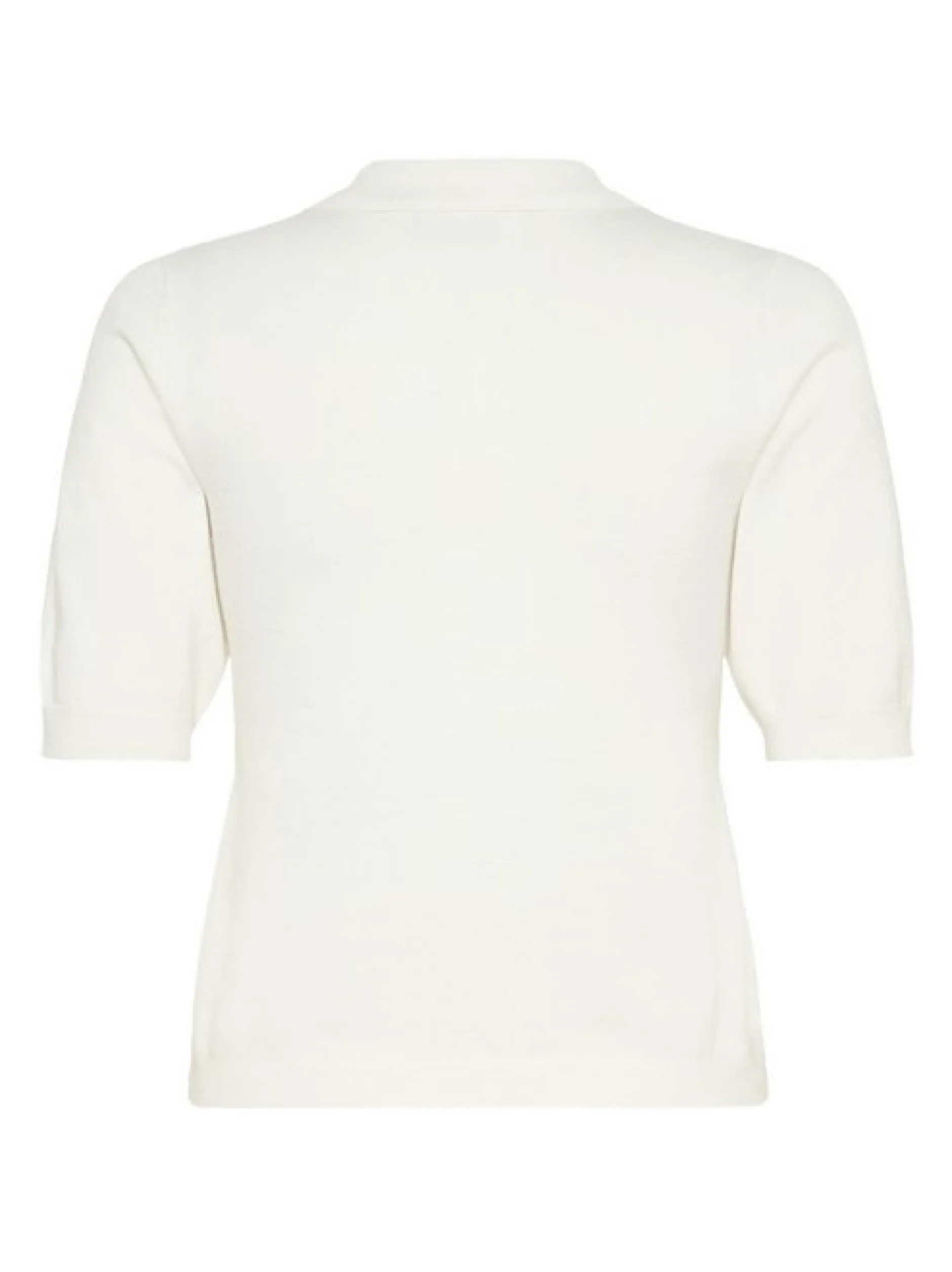 Kaffe Damen Strick-Poloshirt KAlizza in ecru
