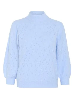 Kaffe Damen Strickpullover KArita in blau