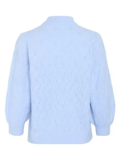 Kaffe Damen Strickpullover KArita in blau