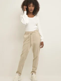 Kaffe Damen Strickpullover KAdora in weiß