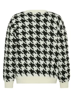 Kaffe Damen Strickpullover KAcarol in weiß