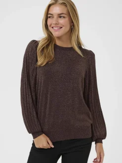 Kaffe Damen Strickpullover KAregina in mocca