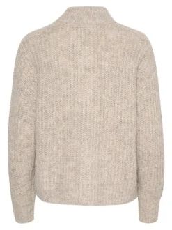 Kaffe Damen Strickpullover KAane in braun