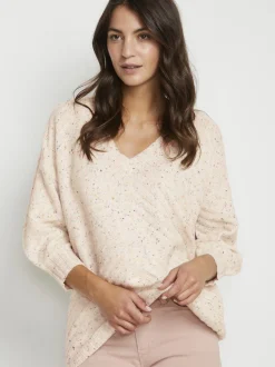 Kaffe Damen Strickpullover KApaige in beige