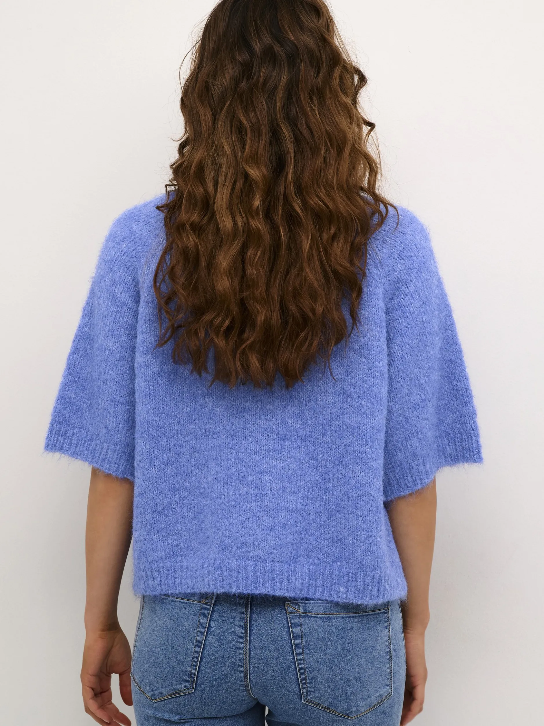 Kaffe Damen Strickpullover KAemilie in blau