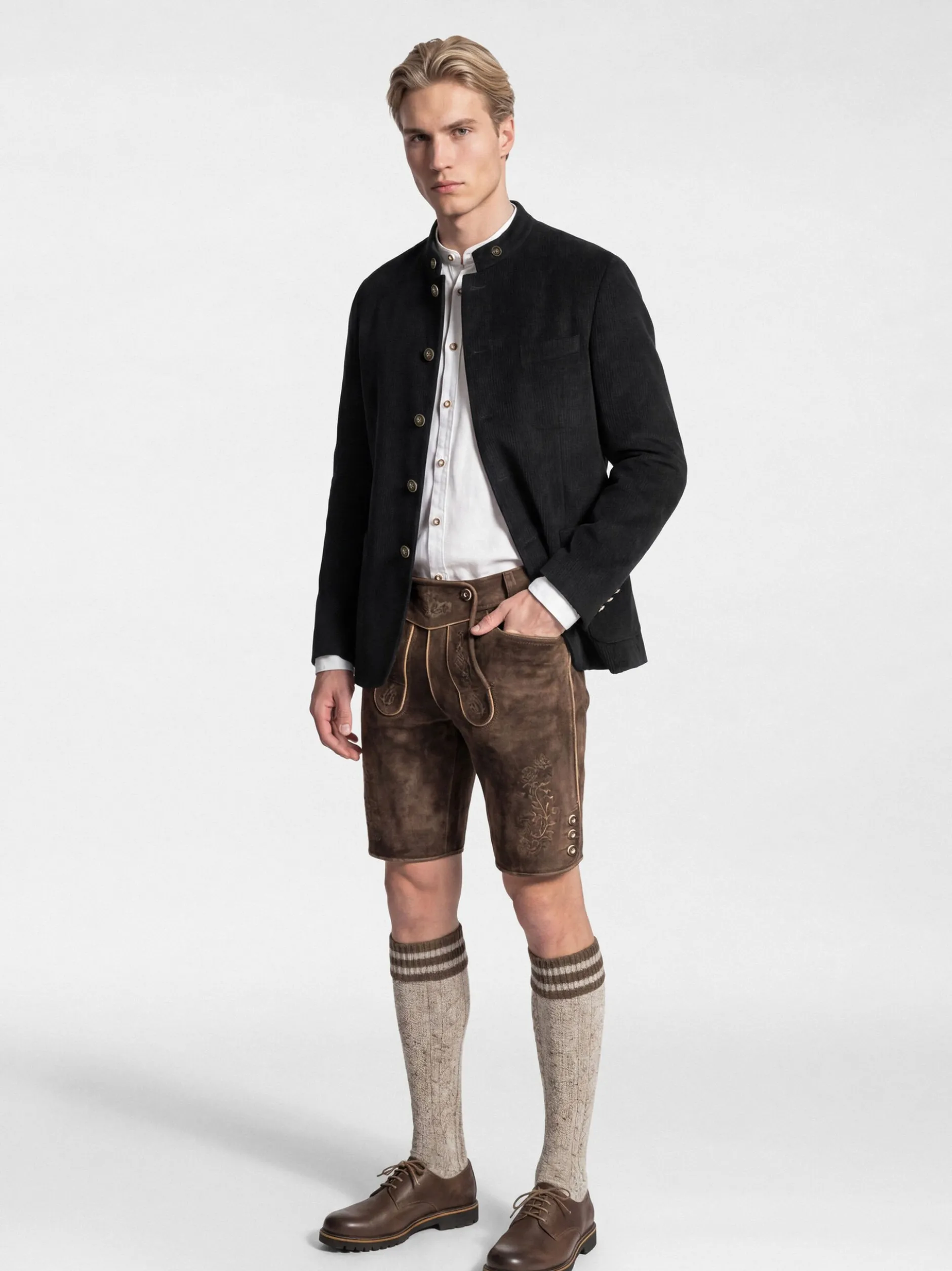 KaiserLich Herren Trachtenjacke - 5435 in schwarz