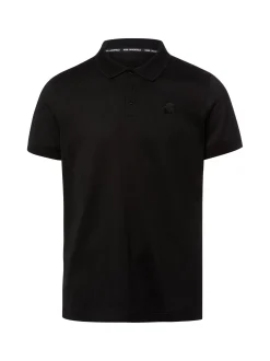 KARL LAGERFELD Herren Poloshirt in schwarz