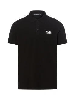 KARL LAGERFELD Herren Poloshirt in schwarz