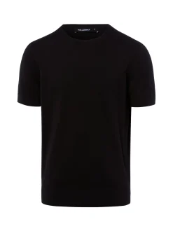 KARL LAGERFELD Herren Strickshirt in schwarz