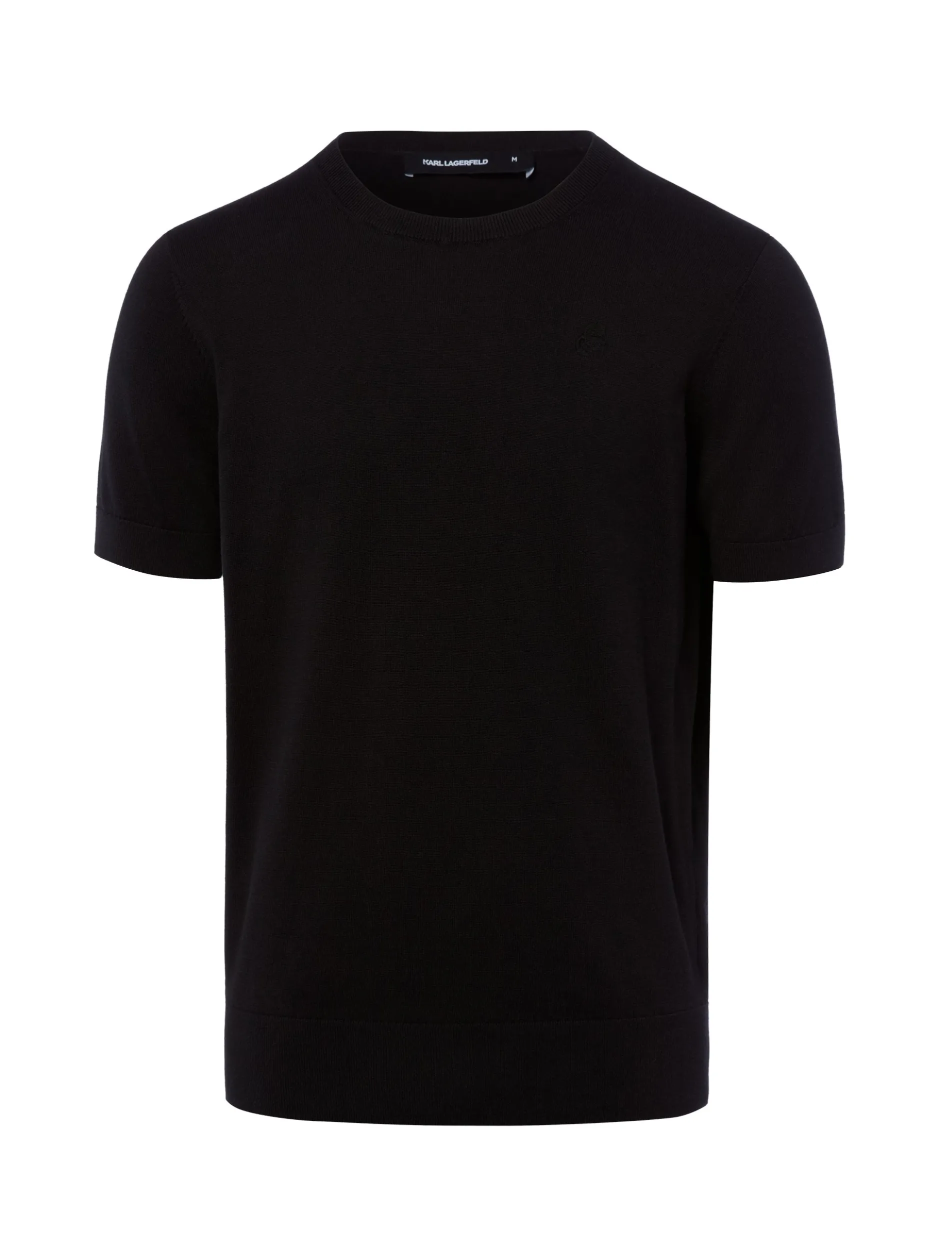 KARL LAGERFELD Herren Strickshirt in schwarz