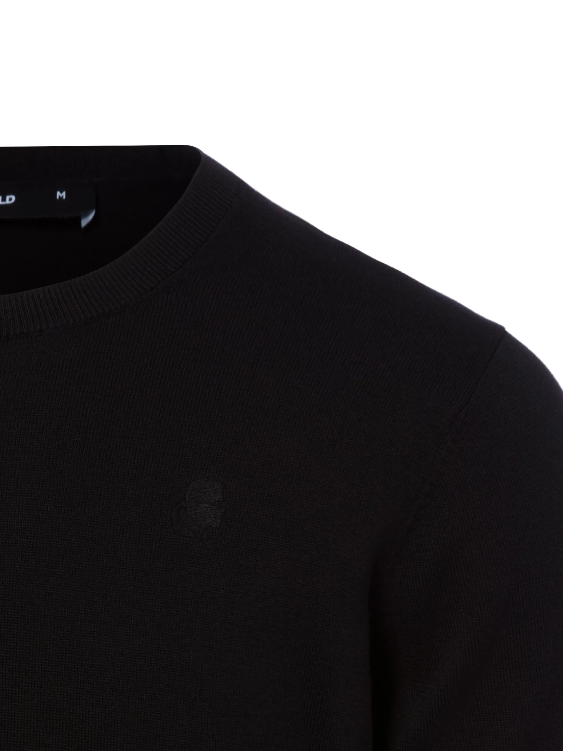 KARL LAGERFELD Herren Strickshirt in schwarz