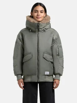 Khujo Damen Bomberjacke - Cela in grün