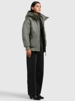Khujo Damen Bomberjacke - Cela in grün
