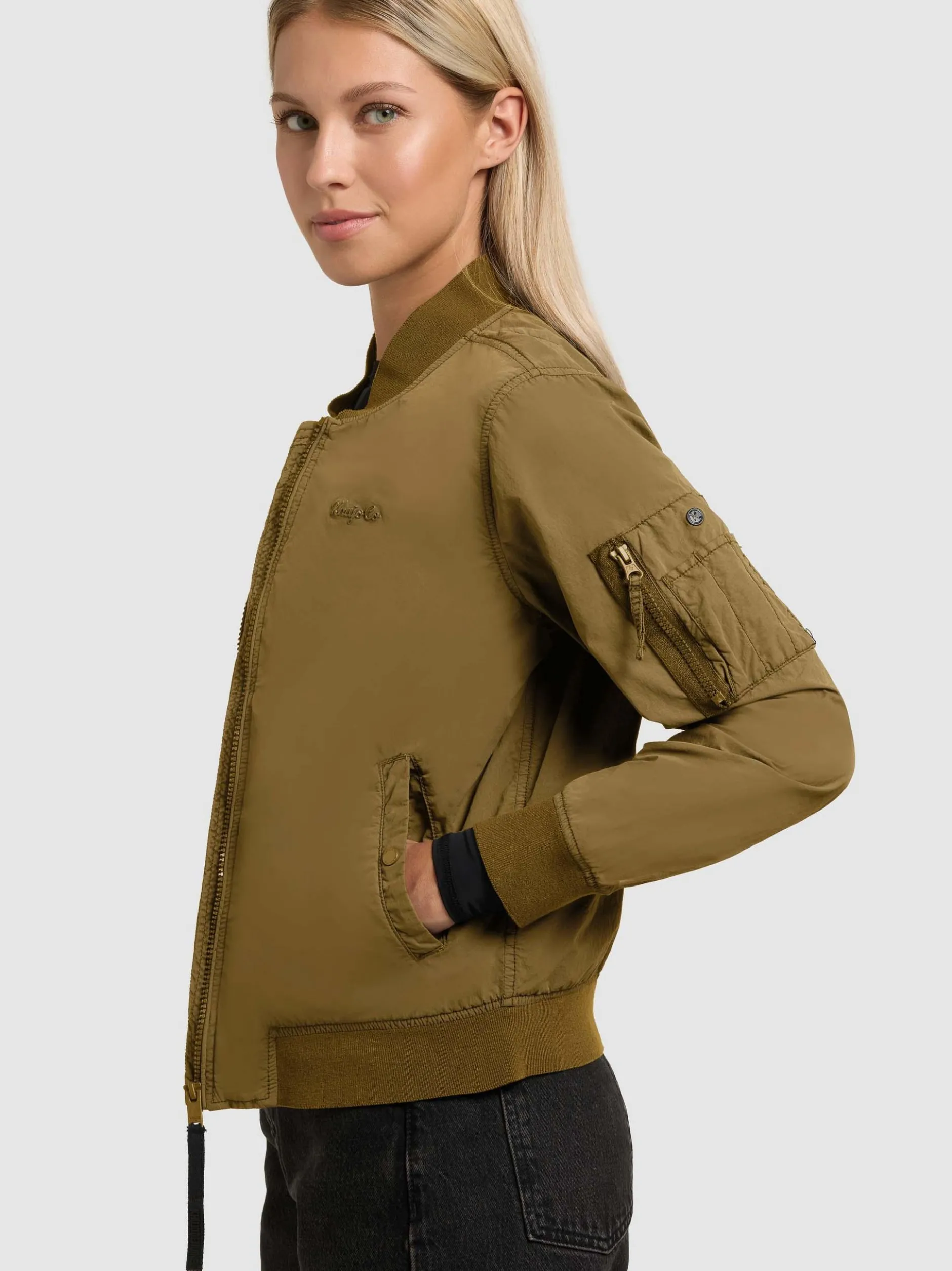 Khujo Damen Bomberjacke - Denz in khaki
