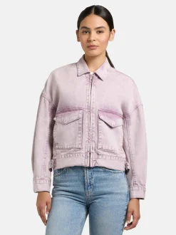 Khujo Damen Jeansjacke - Nelina in lila